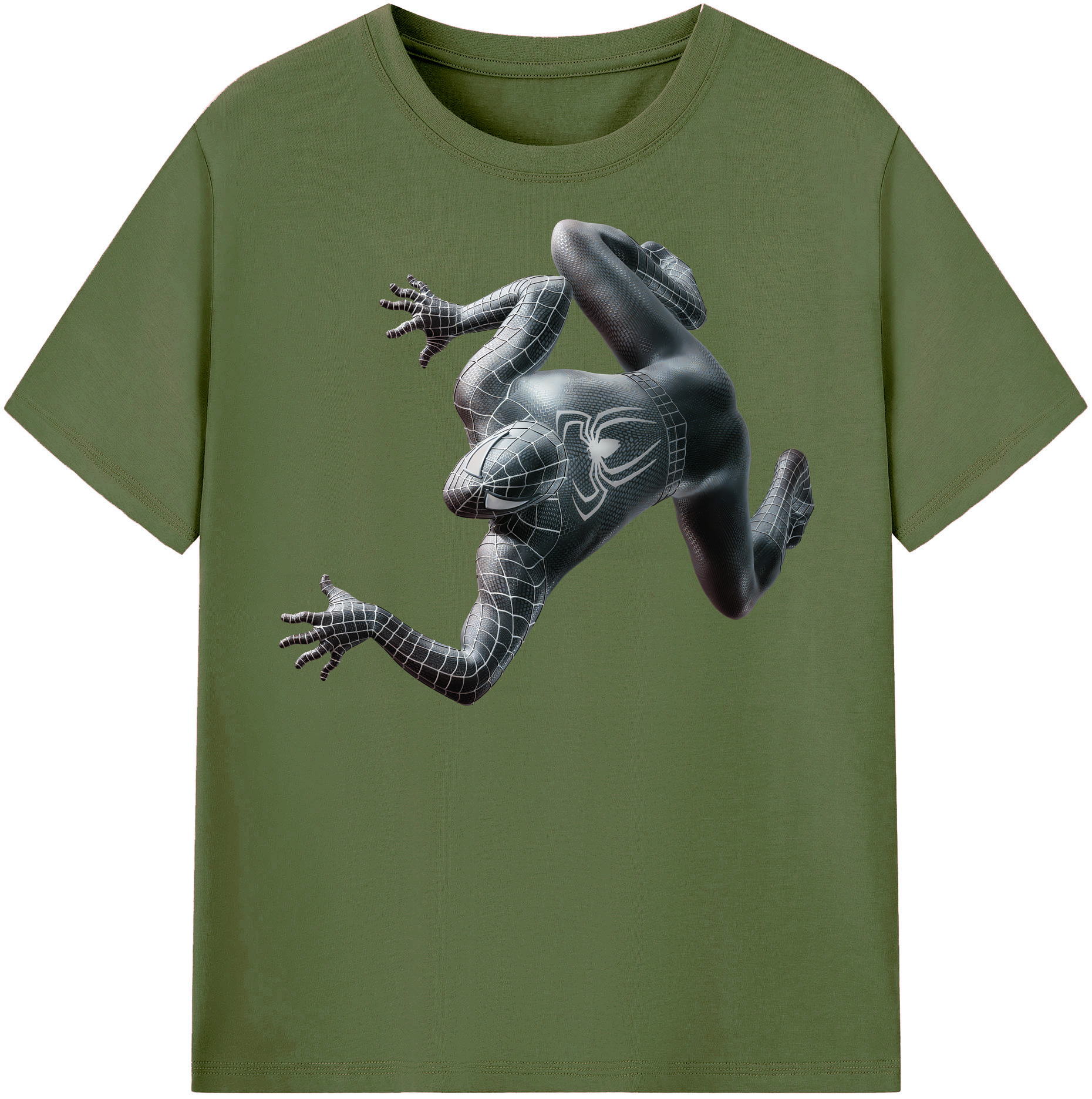 （画像用） Spider Man スパイダーマン 綿100％半袖Tシャツ（フロントプリント）